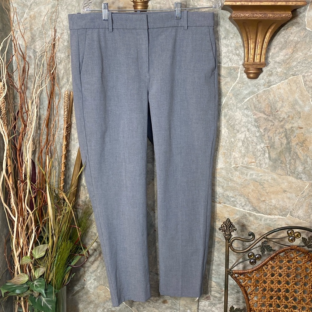 J.Crew Ruby crop pant gray 14 Stretch pockets back seam top quality